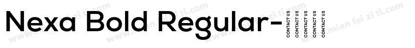 Nexa Bold Regular字体转换